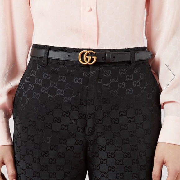 Gucci GG marmont black belt in size 80 cm - Picture 4 of 4